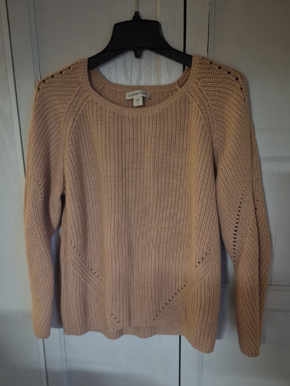 Coldwater Creek Women's Crewneck Knit Sweater - Light Beige